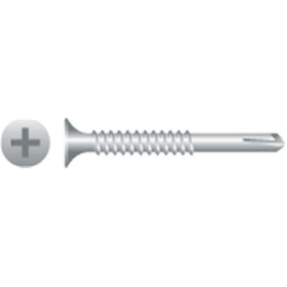 8-18 x 2 in. Phillips Bugle Head Pilot Point Screws Zinc Plated Box of 3 500