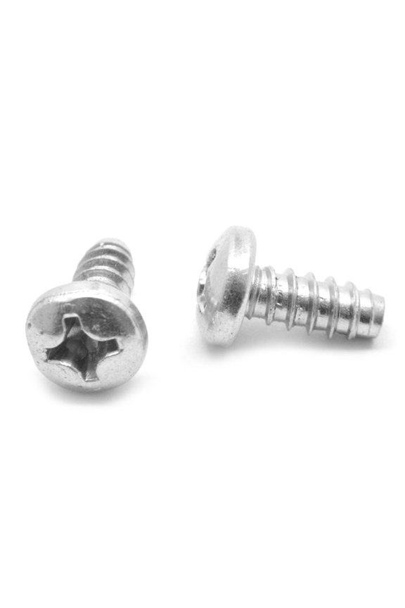 #8-18 x 3/4" (FT) Sheet Metal Screw Phillips Pan Head Type B Low Carbon Steel Zinc Plated Pk 6300