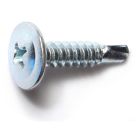 #8-18 x 3/4" Zinc Plated Steel Modified Phillips Truss Head Self-Drilling Screws SSMTS-059