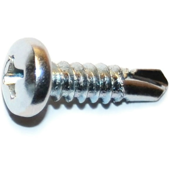 #8-18 x 5/8" Zinc Plated Steel Phillips Pan Head Self-Drilling Screws SDSPS-080