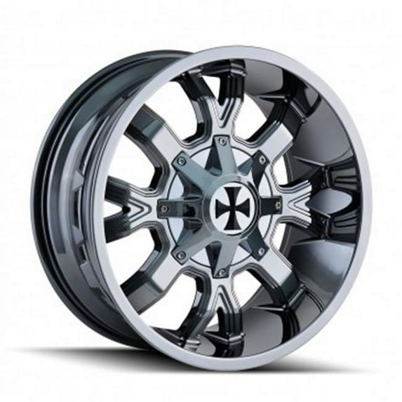 8-180 PCD Dirty Chrome Wheel