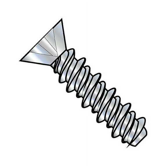 8-18X5/8 Phillips Flat High Low Screw Fully Threaded Zinc (Pack Qty 10,000) BC-0810HPF