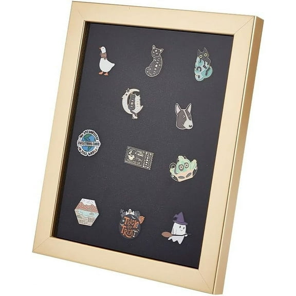 8.1x10 inch Pin Display Case Medal Display Frame Wood Picture Frame Cabinet Brooch Collection Display Case Military Medal Display Case
