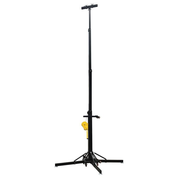 8.2-21.3 Feet Heavy-Duty Crank Truss Lift Stand with Foldable Outriggers for Stage Lighting