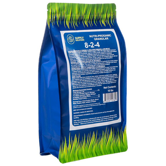 8-2-4 Nutri-Proganic Granular Premium Fertilizer | Nourish Your Garden with Balanced Nutrients for Thriving Plants - Ideal for Lush Greenery & Abundant Blooms - For all Plants (10lbs)