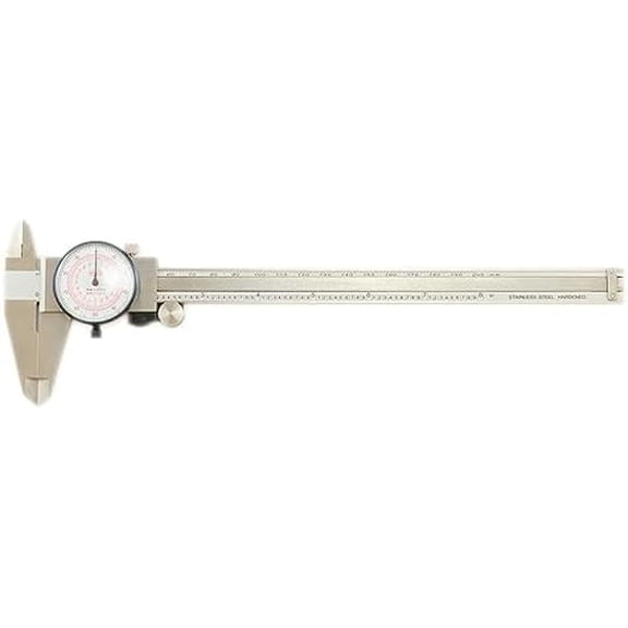 8" 200mm Inch Metric Dual Reading Dial Caliper MM + Inspection Report 303-1341#$$Tools