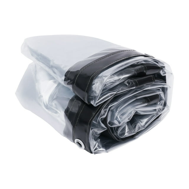 8*20FT PVC Waterproof Clear Awning, Vinyl Clear Awning Canopy Roll Up