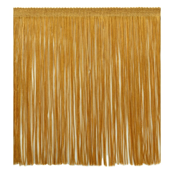 8" (20cm) Chainette Fringe Trim # CF08,, Antique Gold #C4 (Dark Yellow Gold) 27 Yards (82 ft/25m)