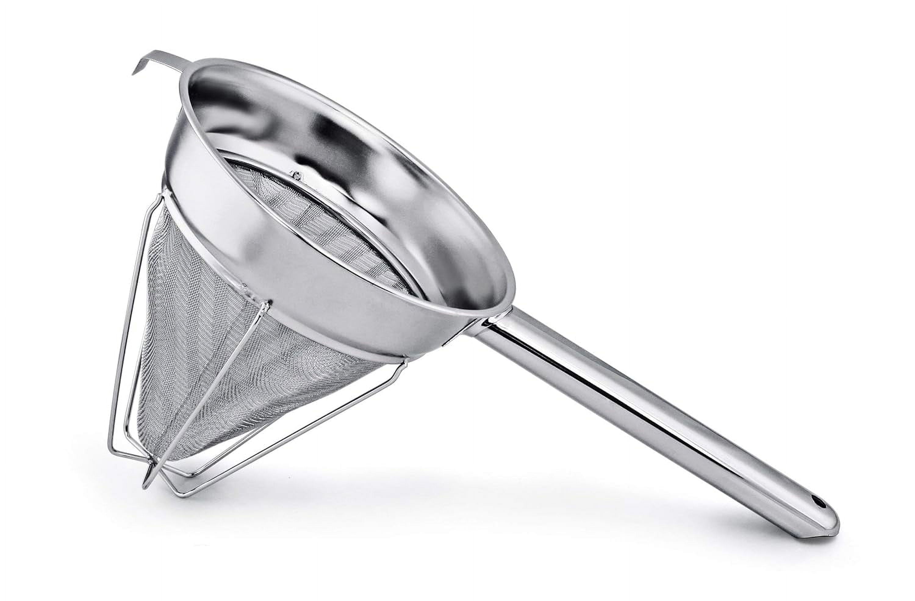 8-inch Stainless Steel Extra Fine Mesh Bouillon Strainer