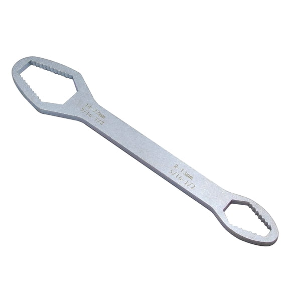 8-22mm Universal Torx Wrench, Double-ended Wrench | Self-tightening Adjustable Wrench Tools, Universal Wrench Repair Tools (Black)