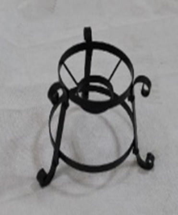 8.25" Black Scroll Outdoor Patio Stand for Garden Gazing Balls