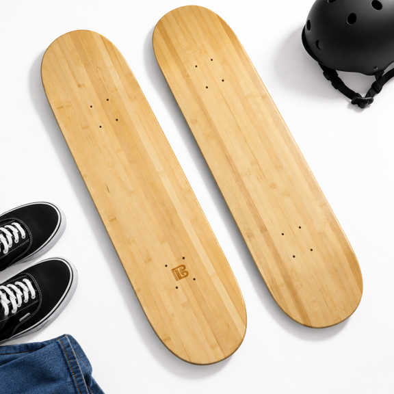 8.25 Blank Skateboard Deck Pop Strength Sustainable Maple Hybrid
