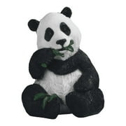 8.25 Panda Bear Sitting Down Eating Bamboo, Statue Figurine