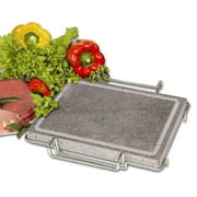 8.25 in. x 11.4 ft. Rectangular Lava Rock Plate with Stand