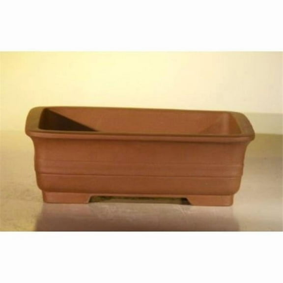 8.25 x 6 x 2.5 in. Rectangle Unglazed Ceramic Pot, Tan