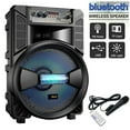 thumbnail image 1 of 8" 2500W Portable Bluetooth Party Speaker Sub woofer Heavy Bass Sound System Mic, 1 of 12