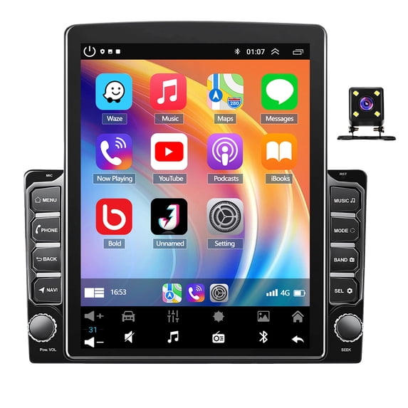 8+256G Car Stereo 9.7" for Impala 2014-2020 AM, CarPlay, Android Auto, GPS Navigation, Bluetooth, WiFi, SWC, Mirror Link, Backup Camera