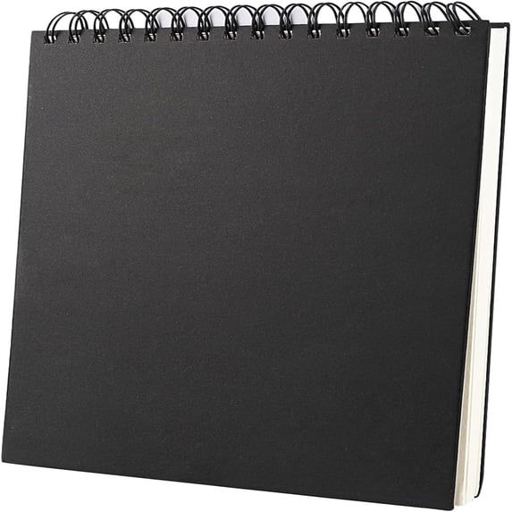 8.26x11.69inch Spiral Bound Sketchbook Pad, Blank Spiral Notebook, Blank Sketchbook Pad, Wirebound Memo Notepads Diary Notebook Planner with Unlined Paper, 120 Pages/ 60 Sheets