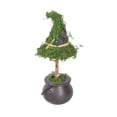 thumbnail image 1 of 8.27 Inch Halloween Mini Artificial Potted Plant,Weather Resistant Fake Witch Plant Tabletop Ornament for Living Room Office Shelf, 1 of 6