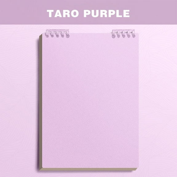 8.27 x 5.59" A5 Top Bound Spiral Notebook, Loose Leaf Folder Notebook, 60 Pages Large Capacity Detachable Notebook for Making Plans Writing Notes, Home Office Supplies(Lined, Purple)