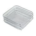 thumbnail image 1 of 8.27 x 8.27 Inch Square Air Fryer Rack, Set of 3, Stackable Multi-Layer Stainless Steel Dehydrator Rack, Square Air Fryer Accessories, 1 of 5