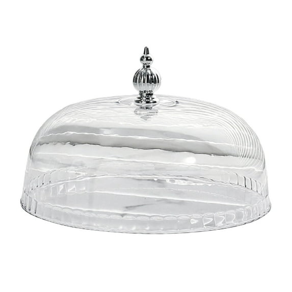 8.27"x8.27" Clear Cake Stand Cover Dome, Pp Display Cloche for Kitchen Camping Wedding, Round Serving Dish Lid, Durable Dessert Cheese Muffin Protector, A Food Lid