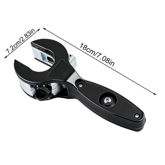 8-29mm Ratcheting Tubing Cutter with Stainless Steel Blade, Universal Hand Pipe Scissors for Copper, Aluminum, PVC Hose, Portable Outdoor DIY Plumbing Cutting Tool,Black