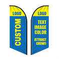 thumbnail image 1 of 8.2ft / 2.5m Custom Feather Flag Kit with Poles in Ground for Retail, 1 of 6