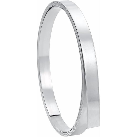 8.2ft Aluminum Strip 0.78" Wide Aluminum Flashing Aluminum Bezel Strip Metal Sheet Metal Foil Roll Sheet Strip Roofing Aluminum Flat Wire for Sealing Door Window DIY Crafts 1mm Thick