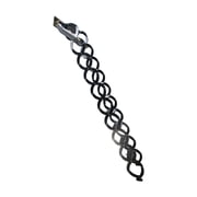 8.2ft Attic Ladder Folding Loft Ladder 10 Steps Black Aluminum-Magnesium Alloy 660lb Load Capacity