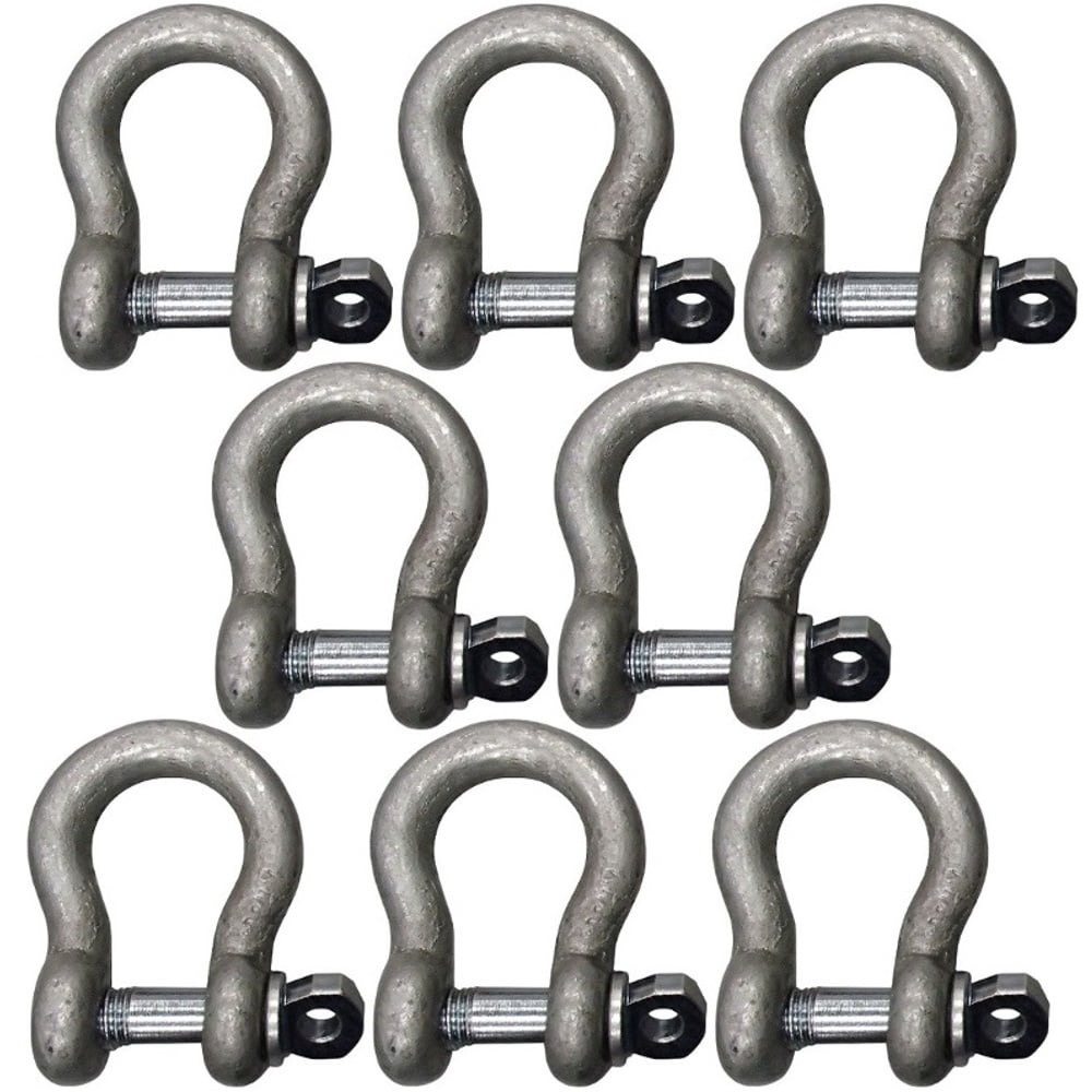 (8) 3/4" Shackle Screw Pin Clevis Anchor Bow Shackles Sling Cable Chain