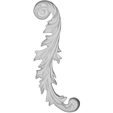 8 3/4"W x 2 3/4"H x 1/2"P Eryn Onlay, Left