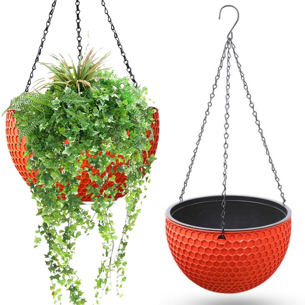 8.3 Inch Hanging Planters for Indoor Plants, Outdoor Garden Planter Pots, Honeycomb