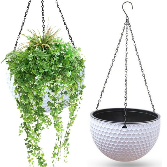 8.3 Inch Hanging Planters for Indoor Plants, Outdoor Garden Planter Pots, Honeycomb