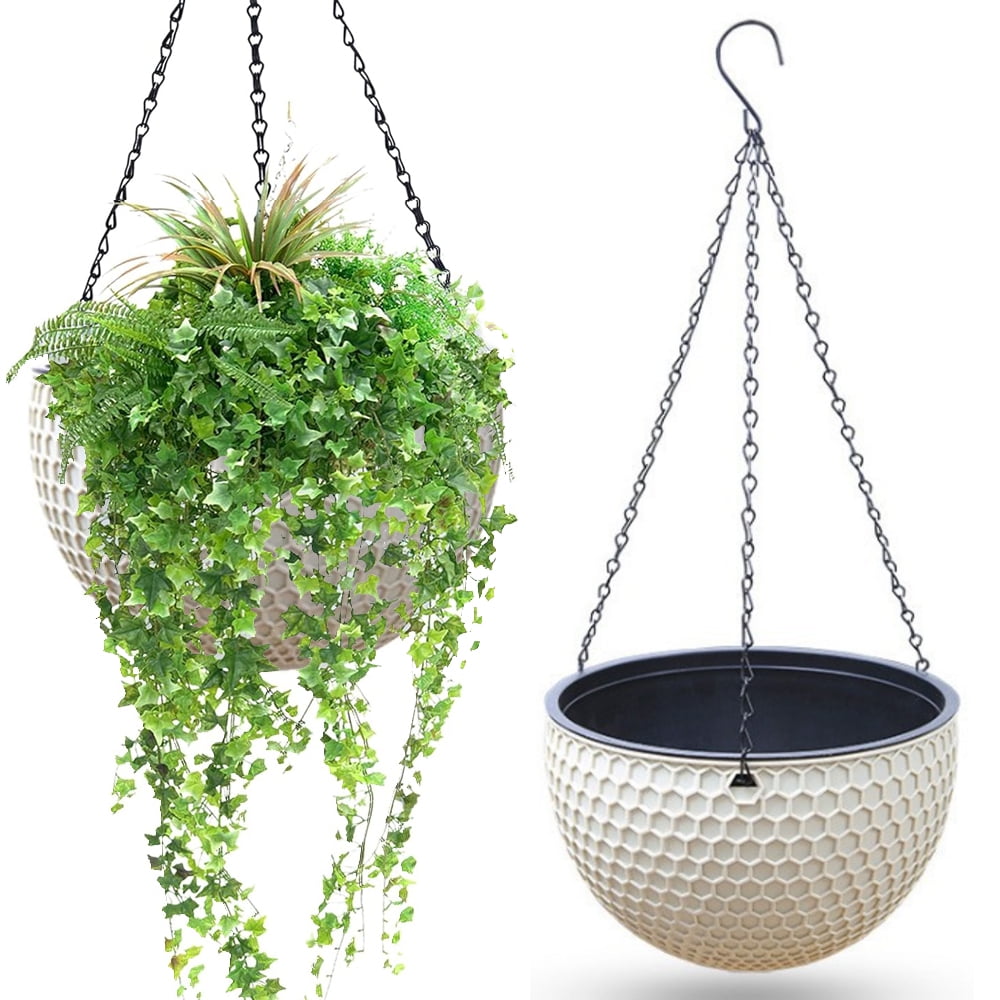 8.3 Inch Hanging Planters for Indoor Plants, Outdoor Garden Planter Pots, Honeycomb