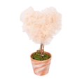 thumbnail image 1 of 8.3 Inch Heart Mesh Topiary Tree,Artificial Potted Plant Table Decor for Living Room Shelf And Farmhouse Style Display, 1 of 6