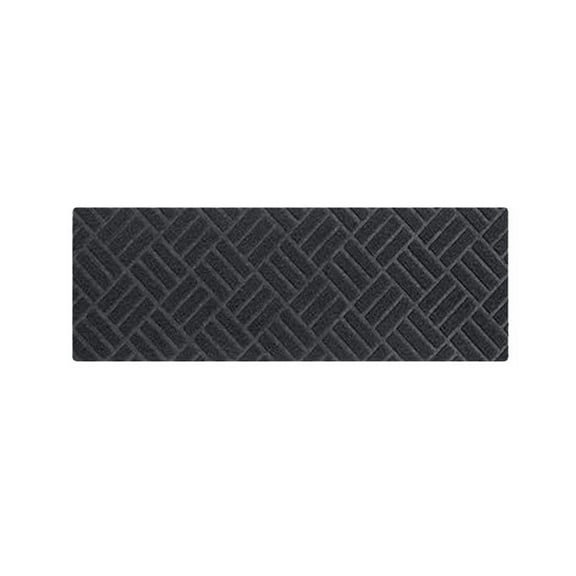 8×30 Inch Embossed Non-Slip Stair Tread Mats, Reusable Self-Adhesive Anti-Slip Step Stickers, Skid Resistant Floor Protector Mats Safe For Adults, Seniors And Pets Indoor Stairway Decoration-(Black)