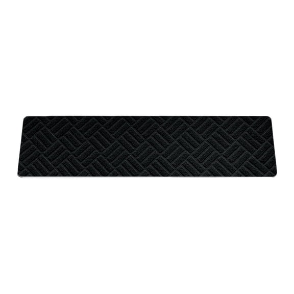 8×30 Inch Non-Slip Stair Tread Mats, Reusable Adhesive Resist-Slip Stair Runner Carpet, Easy Clean Safe Step Rug For Indoor Stairs, Ideal For Adults, Pets And Daily Household Use-(Black)