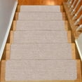 thumbnail image 1 of 8" * 30" Self Adhesive Stair Step Mat Non Slip Carpet Floor Runner, for Home Indoor Stairs Safety Easy Install, Gray1, 1 of 9