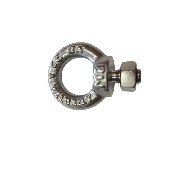 (8) 304 STAINLESS STEEL LIFTING EYE BOLT M8 WITH NUT MACHINE LIFTING 1200102