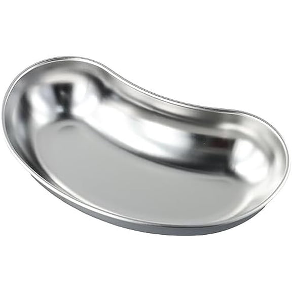 8" 304 Stainless Steel Kidney Tray, Basin Emesis Bowl for Soiled Dressings, Surgical Utility, Reusable Dental Lab Instruments, Metal Kidney Dish$$Other