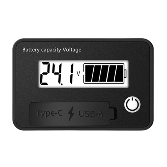 8-30V Battery Monitors, Digital Battery Capacity Tester,Car Battery Charge Levels Indicator Battery Power Indicator