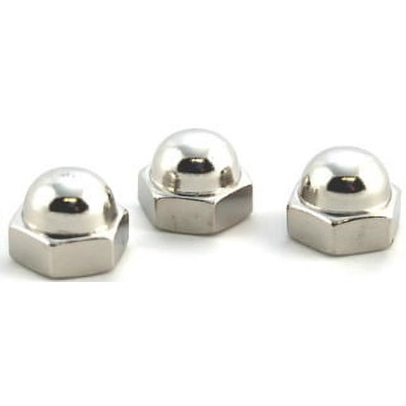 8-32 Closed End Acorn Nuts / Low Crown / 18-8 Stainless Steel - 500 Piece Carton