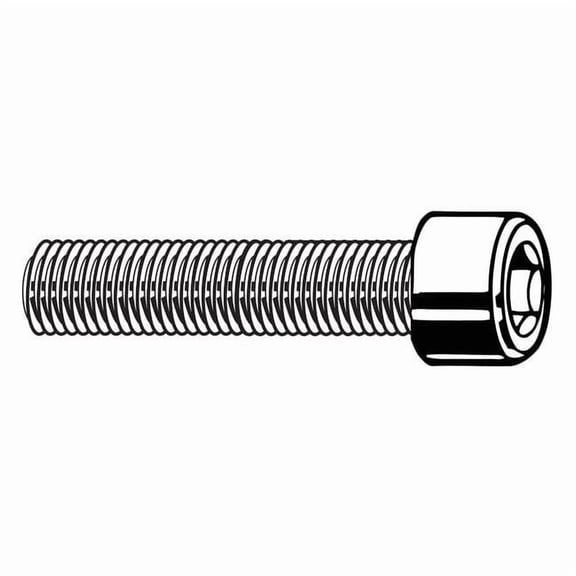 #8-32 Socket Head Cap Screw, Socket, Black Oxide Alloy Steel, 5/8 in Length, 100 PK
