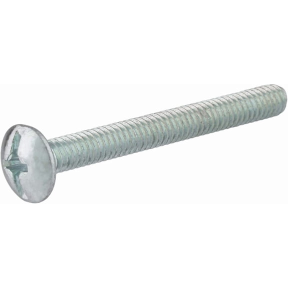 #8-32 X 1 1/2" Zinc Truss Head Machine Screws | Pack of 25 | Cabinet Door Knob, Dresser Drawer Pull Mounting Screws | MS6-SZ