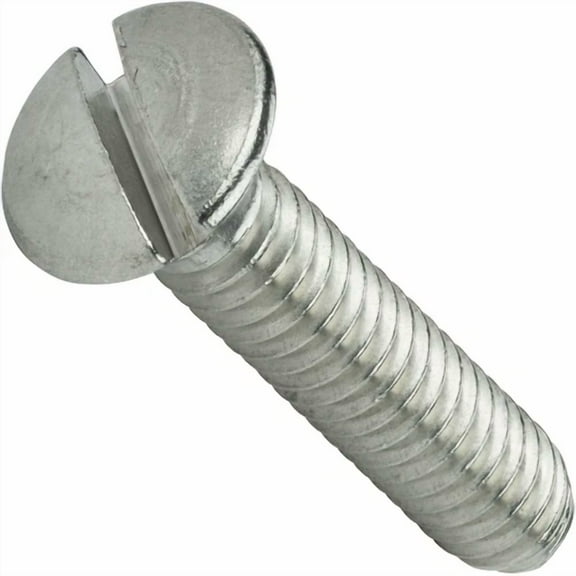 8-32 X 5/8 Slotted Oval Head Machine Screws Stainless Steel 18-8 Qty 100