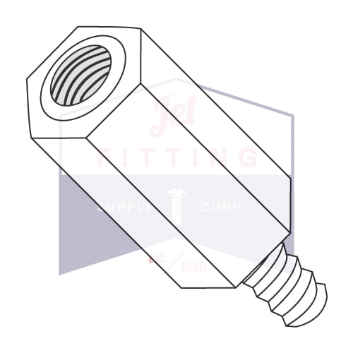 8-32 x 1 1/2" 1/4" OD Hex Standoffs (Male-Female) | Nylon (Quantity: 1000)