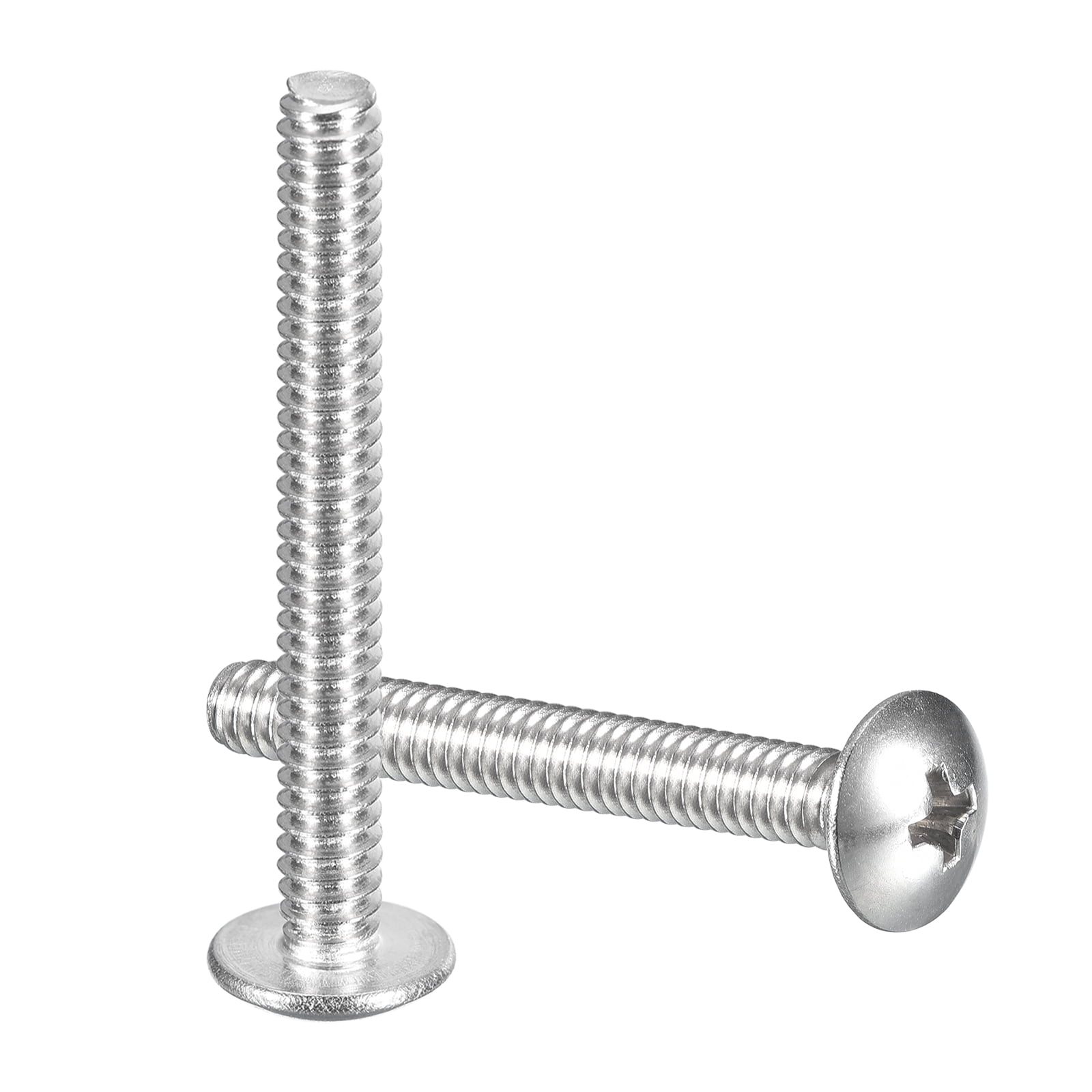 #8-32 x 1-1/4" Truss Head Phillips Machine Screws, Full Thread, 304 Stainless Steel, 100 Pack