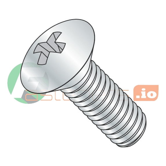 8-32 x 1 1/8" Machine Screws / Phillips / Oval / Steel / Zinc (Quantity: 6,000 pcs)
