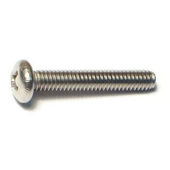 #8-32 x 1" 18-8 Stainless Steel Coarse Thread Phillips Pan Head Machine Screws MSPSS-140